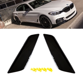 Set Side Vents Wing Fender Black Gloss fits for BMW...