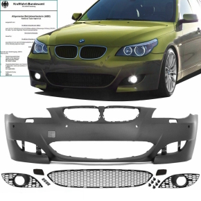 Sport Front Bumper PDC FACELIFT fits on BMW E60 E61 w/o...
