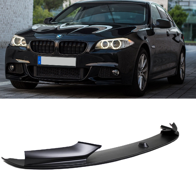 Sport-Performance Frontspoiler Lippe Spoiler vorne Schwarz Matt passt für  BMW 5er F10 F11 mit M-Paket +ABE