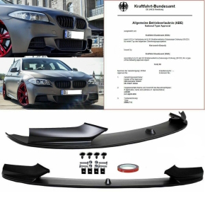 Front Spoiler Splitter LIP PERFORMANCE Black fits on BMW...