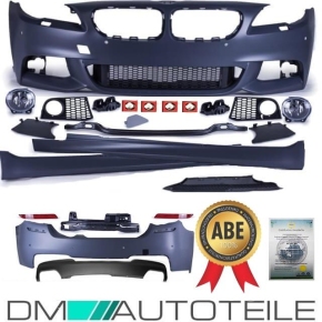Bumper kit Front Rear Sides Skirts Body Kit + Diffusor fits on BMW F10 standard or M550 M-Sport