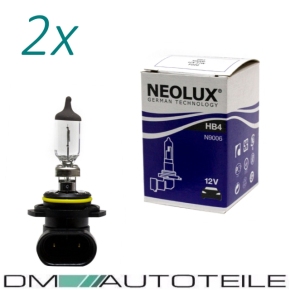 SET 2x HB4 Gl&uuml;hlampe Birne 12V 51W P22d NEOLUX...