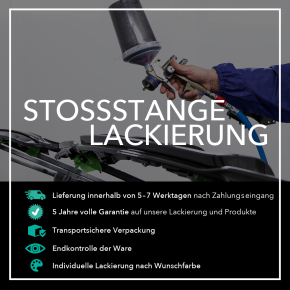 Lackierung einer Tuning Stoßstange in Wunschfarbe