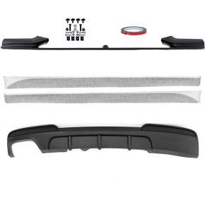 Performance SET Spoiler Splitter Diffusor Foil Black fits...