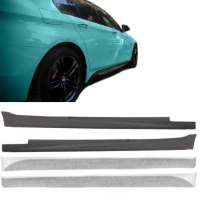 Set Sport Side Skirts primed + foil sticker vinyl Black...