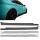 Sport Seitenschweller + Folie Schwarz Vinyl passt für BMW F10 F11 M-Paket +ABE*