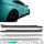 Sport Seitenschweller + Folie Schwarz Vinyl passt für BMW F10 F11 M-Paket +ABE*