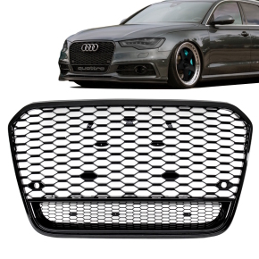 Sport Wabendesign Kühlergrill Hochglanz Schwarz...