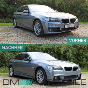 ABS Sport Front Bumper primed+Accessoires fits on BMW 5 F10 F11 Facelift LCI M-Sport up 2013