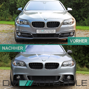 ABS Sport Front Bumper primed+Accessoires fits on BMW 5 F10 F11 Facelift LCI M-Sport up 2013
