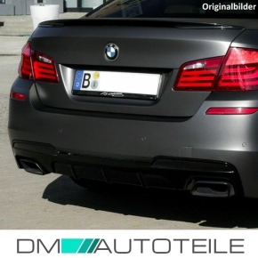 Chrom Auspuffblenden SET eckig trapez DM Exklusive Line+ Zubehör passend für BMW 5er F10 F11 550 M-Paket mit ABE