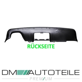 Rear Diffusor Black Matt for Trailer hitch fits on BMW E60 E61 M Sport 03-10