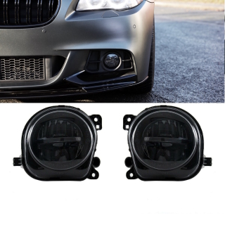 SET LED Nebelscheinwerfer Smoke Schwarz passend für BMW 5er F10 F11 F07 LCI Facelift ab 13>