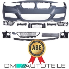 Frontspoiler Lippe Sport-Performance Schwarz Matt passt für BMW 3er F30 F31  mit M-Paket +ABE*