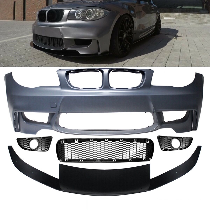 Sport EVO Stoßstange vorne Frontspoiler Lippe passt für BMW 1er