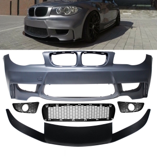 Sport Front Bumper ABS w/o PDC +2x Air Ducts fits on BMW...