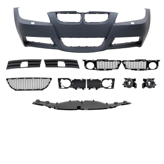 Sport Front BUMPER+Fogs fits on BMW E90 E91 also M-Sport +Accessoires+tested