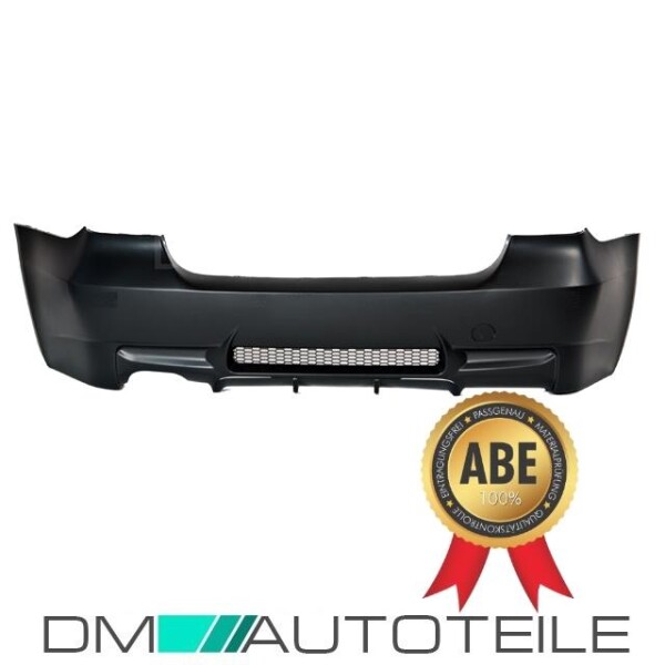 Sport Rear Bumper Black Diffuser Fits On Bmw 3 Series E90 Without M3 05 11