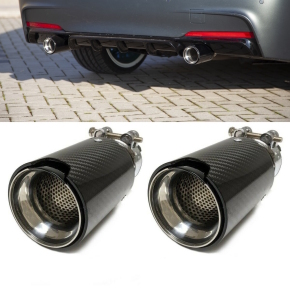 2x Sport-Performance Exhaust Muffler Tail Pipes Tips...