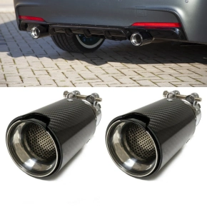 2x Sport-Performance Exhaust Muffler Tail Pipes Tips...