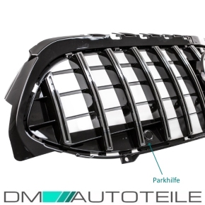 Sport-Panamericana GT Kidney Front Grille Black Chrome  fits on Mercedes A-Class W177 for PDC  w/o Camera