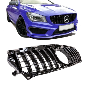 Kühlergrill Schwarz glanz passt für Mercedes...