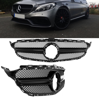 Facelift Kühlergrill Schwarz ohne Kamera passt für...