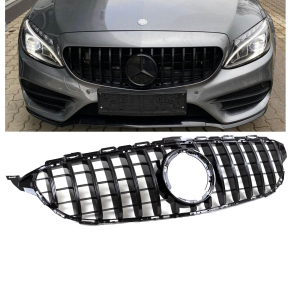 Kühlergrill Schwarz Glanz passt für Mercedes...