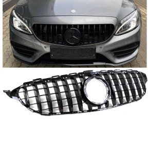 Kühlergrill Grill für Mercedes CLS Klasse C257 Schwarz Chrom AMG  Panamericana GT