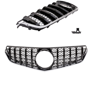 Kühlergrill Schwarz Glanz passt für Mercedes...