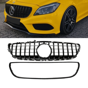 Kühlergrill Schwarz glanz passt für Mercedes...