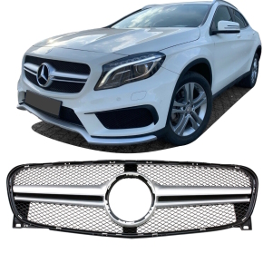 Sport Kühlergrill Silber Alu Matt passt für...