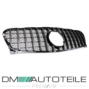 Kühlergrill Chrom Schwarz passt für Mercedes GLA X156 13-16 auf Sport-Panamericana GT 
