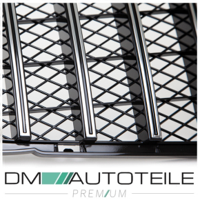 Kühlergrill Chrom Schwarz passt für Mercedes GLA X156 13-16 auf Sport-Panamericana GT 