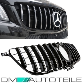  Kühlergrill Schwarz Chrom passt für Mercedes ML-Klasse W166 Bj 11-14 auf Facelift Sport-Panamericana GT