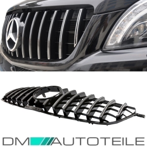  Kühlergrill Schwarz Chrom passt für Mercedes ML-Klasse W166 Bj 11-14 auf Facelift Sport-Panamericana GT