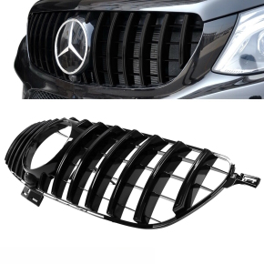 Kidney Front Grille Black Gloss fits on Mercedes W166 GLE...