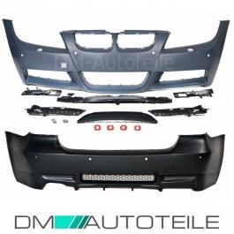 Set Sport Stoßstange Bodykit + Zubehör inkl.Nebel für SRA/PDC passend für BMW E90 05-08 Vorfacelift für M-Technik