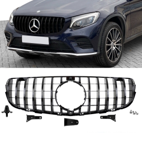 Kidney Front Grille Black Gloss fits on Mercedes GLC X253...