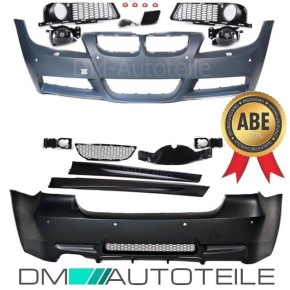 Bodykit Stoßstange ABS Komplett SRA/PDC passt für BMW E90 05-08 Serie & M-Paket