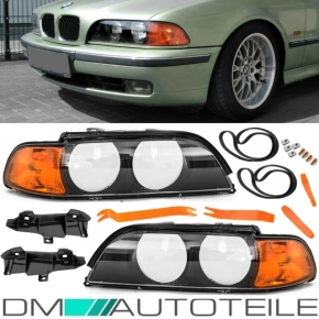 Scheinwerferglas SET Orange + Werkzeug passt für BMW E39...