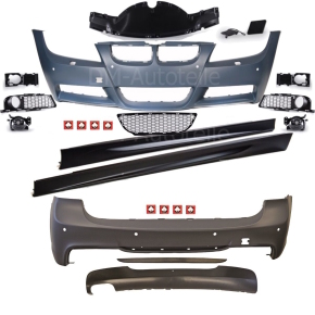 TOURING Bodykit Komplett Stoßstange PDC passt für BMW E91 05-08 Serie & M Paket