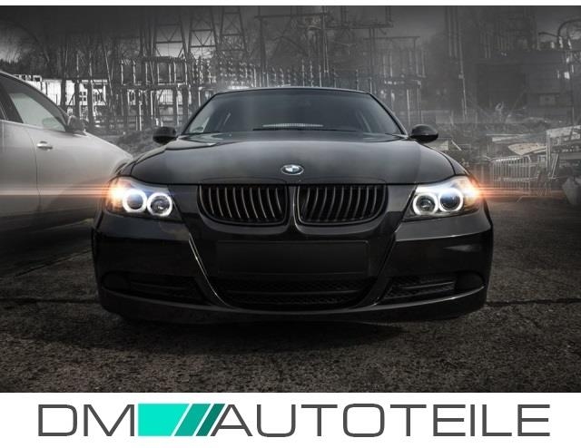 Set Angel Eyes CCFL headlights Set black Halogen H7/H7 fits on BMW
