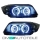 Set Angel Eyes CCFL headlights Set black Halogen H7/H7 fits on BMW E91 05-08 LHD