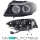 Set Angel Eyes CCFL headlights Set black Halogen H7/H7 fits on BMW E91 05-08 LHD