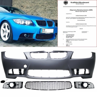 Front Bumper Sedan Wagon Evo Sport fts on BMW E90 E91 05-08 w/o M3 M certified