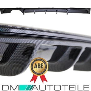 Rear Diffusor Sport-Performance CARBON GLOSS FITS ON BMW F30 F31 M-Sport Bumper