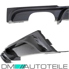 Rear Diffusor Sport-Performance CARBON GLOSS FITS ON BMW F30 F31 M-Sport Bumper