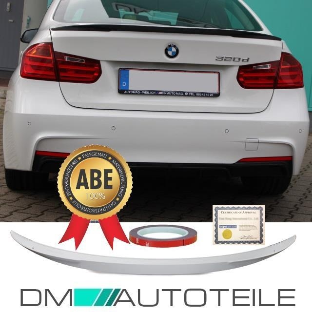 Performance Rear Trunk Roof Lip Spoiler Splitter fits on BMW 3 F30 Saloon  +3M