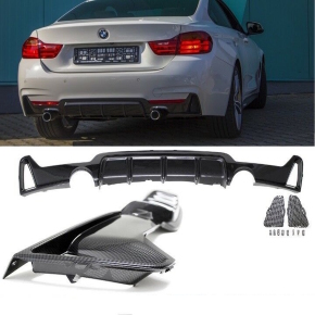 CARBON GLOSS PERFORMANCE Rear Diffusor fits on BMW F32...